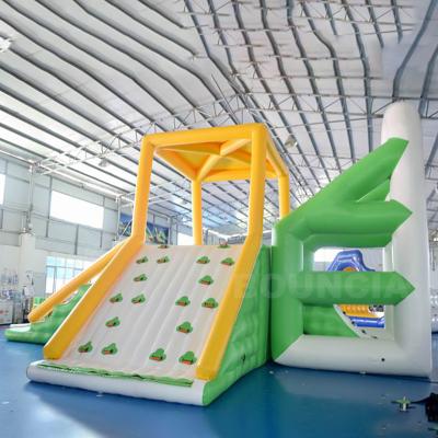 China 10mLx9mWx5.8mH Inflatable Water Sports Floating Water Tower For Park for sale