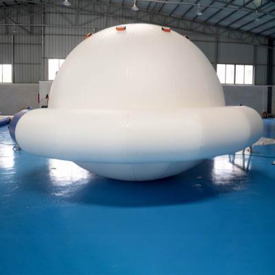China 0.9mm Double Layer PVC Fabric Inflatable Saturn Rocker For Adult Used In Lake for sale