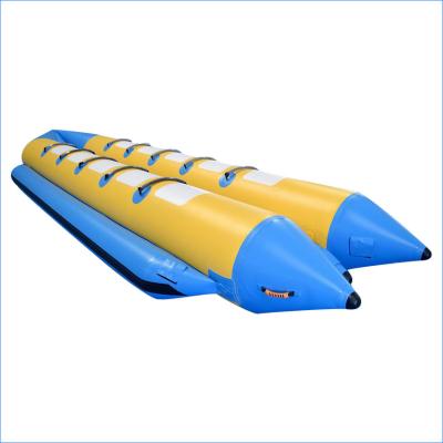 China Barco de banana inflável das pistas dobro com tiras reforçadas para o adulto à venda
