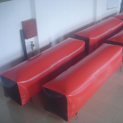 China Red 0.6mm PVC Tarpaulin Inflatable Paintball Bunker for sale