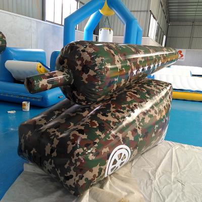China 0.9mm Inflatable Paintball Bunker Inflatable Cannon for sale