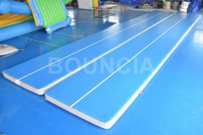 China 15mL Blue Gymnastics Air Track , Air Mattress Gymnastics With Durable Handles for sale