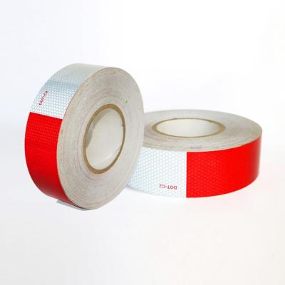 China OEM Conspicuidad DOT cinta reflectante reflector pegatina tipo PET en venta
