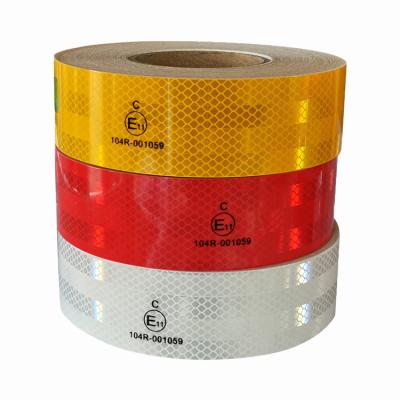 China 2 x 150 pies ECE 104 Cintas reflectoras de visibilidad Blanco Rojo Amarillo en venta