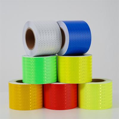 China Self Adhesive Crystal Lattice Checkered Reflective Conspicuity Tape for Safety Marking for sale