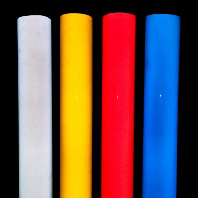China Tearable Heat Resistant Reflective Vinyl Sheet Red Yellow OEM for sale