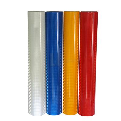 China Micro Prismatic Reflective Sheeting Film Reflective Vinyl Red High Intensity Visibility for sale