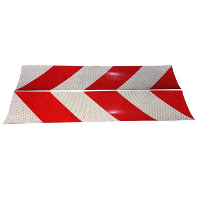 China Reflective Rear Lorry Marker Boards Striped PMMA PET PC Material for sale