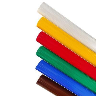 China Self Adhesive EGP Conspicuity Retro Reflective Sheeting Roll Micro Prismatic for sale