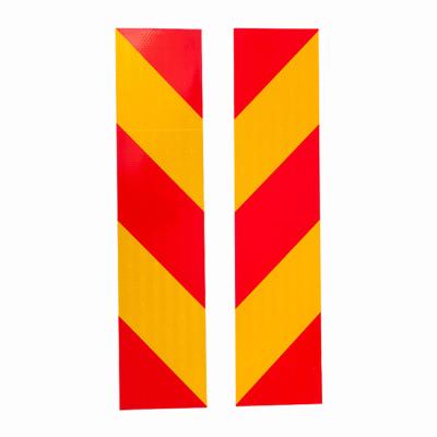 China OEM Yellow Red Reflective Marker Board Rear Marking Plate Vehicle Safety for sale