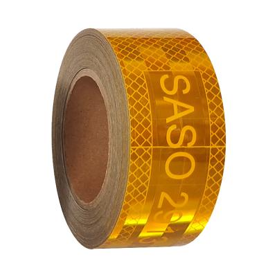 China ODM SASO 2913 Reflective Tape Markings Roll For Trucks School Buses for sale