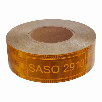 China ECE SASO 2913 Reflective Tape Vinyl Adhesive Sheet For Trucks auto for sale