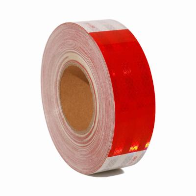 China Hi Vis Red White Trailer Retro Reflective Tape DOT C2 Conspicuity Reflective Tapes for sale