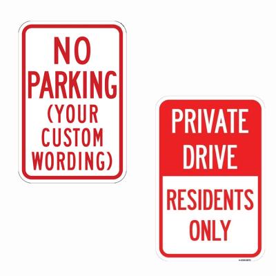 China Reflective Aluminum Sheeting No Parking High Visibility Road Traffic Signs for sale