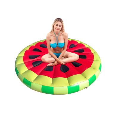 China 0.3mm 1.5m Watermelon Swim Ring Raft Inflatable Luxury Pool Floats For Adults for sale