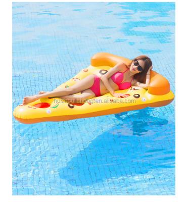 China Piscina engraçada Pizza Piscina Flutuante 180 X 130cm Flutuantes de água infláveis para adultos à venda