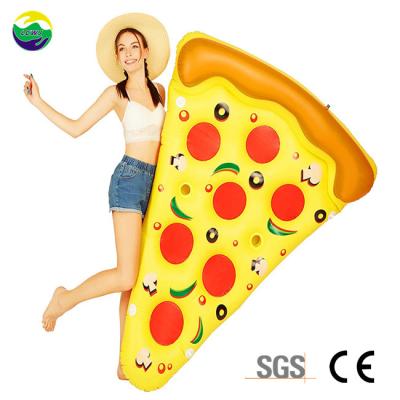 China Pvc vacaciones de adultos piscina flotante rebanada inflable Intex pizzaría rebanada esterilla en venta