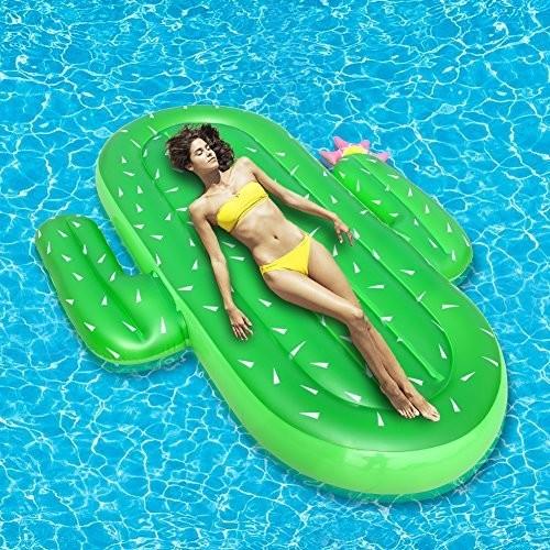 Quality Holiday Inflatable Cactus Drink Float Toy Swimming Pool Float Pool Float Chairs for sale