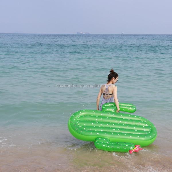 Quality Holiday Inflatable Cactus Drink Float Toy Swimming Pool Float Pool Float Chairs for sale