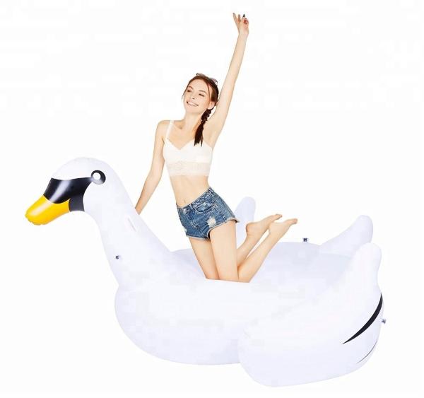 Quality 1.5kg Water Park Adult Pool Float Large Pool Inflatable Swan Float Floats for sale