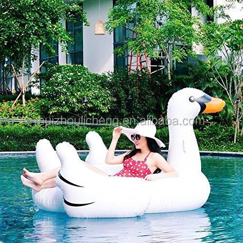 Quality 1.5kg Water Park Adult Pool Float Large Pool Inflatable Swan Float Floats for sale