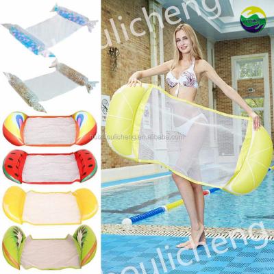 Quality Beach Summer Water Swimming Pool Hammock Float Chair Floaties For Adults for sale