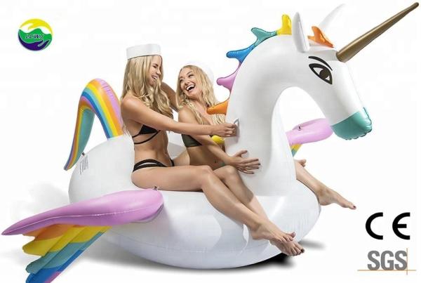 Quality Rainbow Inflatable Adult Pool Float Swimming Pool Pegasus Float For Adult And for sale