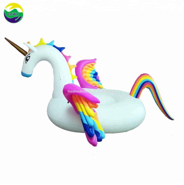 Quality Rainbow Inflatable Adult Pool Float Swimming Pool Pegasus Float For Adult And for sale