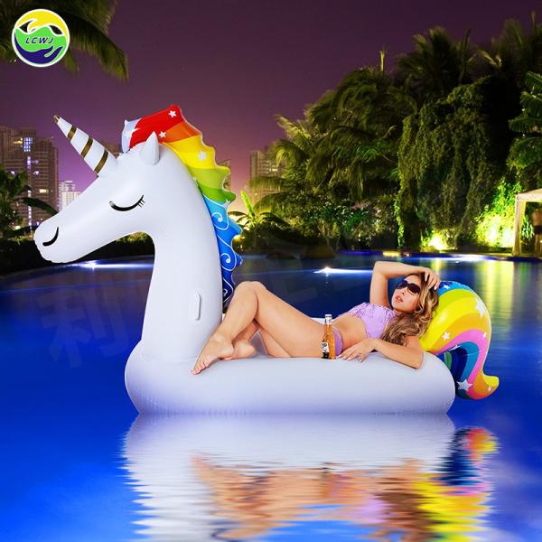 Quality China Factory Direct Sale Lake Water Large Candy Inflatable Unicorn Beach float for sale