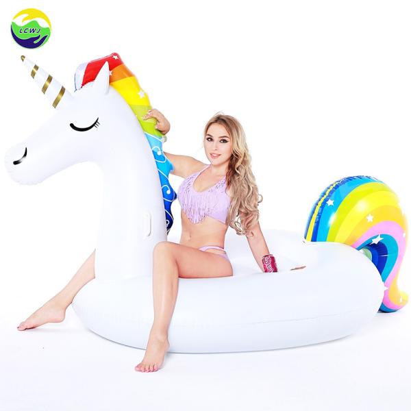 Quality China Factory Direct Sale Lake Water Large Candy Inflatable Unicorn Beach float for sale