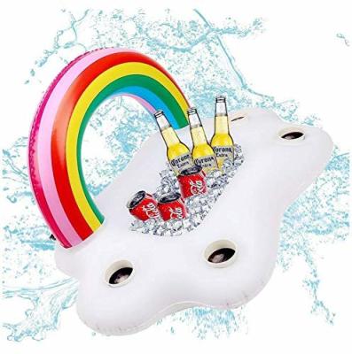 China 0.54kgs Cloud Shaped Swimming Pool Float Party Floating Drink Holder For Pool for sale