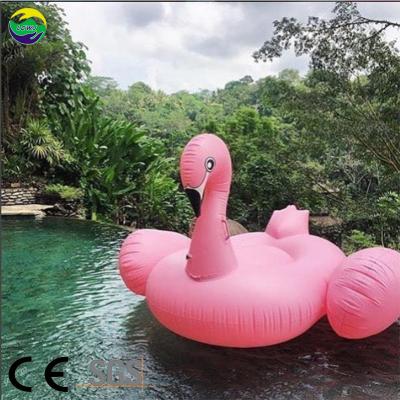 China 0.3mm 180CM Swimming Pool Float Giant Cflamingo Pool Float For Adult for sale