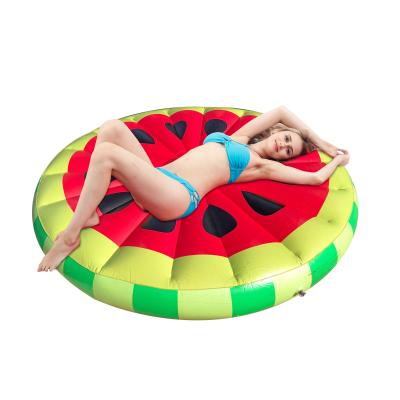 China 0.32mm BSCI Inflatable Floating Island Party Watermelon Pool Float for sale