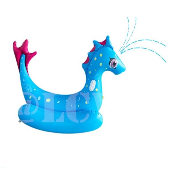 Quality Lovely Ride On Swimming Pool Float Dinosaur Pool Inflatable Sprinkler 160CM for sale