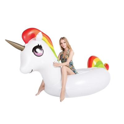 China Non Toxic Swimming Pool Float Inflatable 1.5m Unicorn Pool Toy for sale