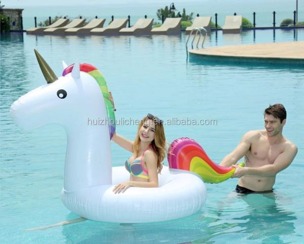 Quality Non Toxic Swimming Pool Float Inflatable 1.5m Unicorn Pool Toy for sale