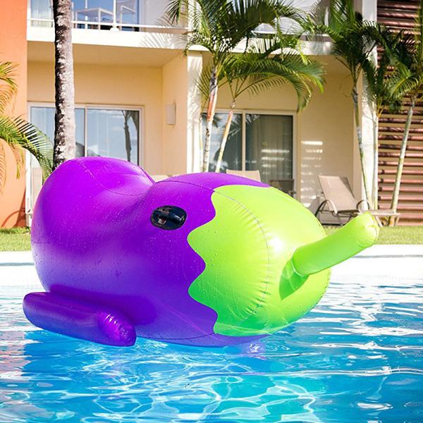 Quality Eco Friendly 190 X 65CM Swimming Pool Float PVC Inflatable Eggplant Pool Float for sale