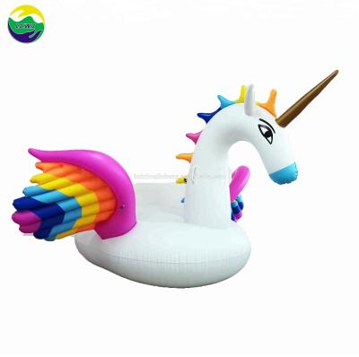 China Ride On Inflatable Giant Unicorn Float 280 X 230 X 135cm Inflatable Beach Floats Floatie for sale