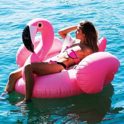 China Large Inflatable Pool Float Mega Flamingo Amusement Water Park Equipment 150CM for sale