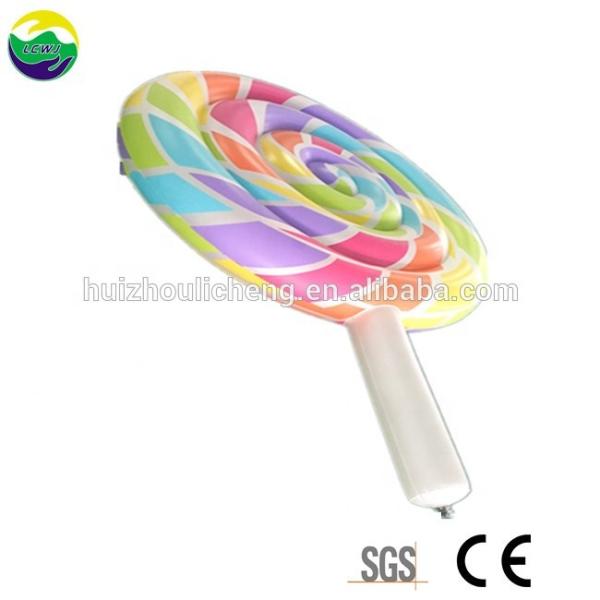 Quality 0.3mm Multi Color Large Pool Floats Inflatable Lollipop Pool Float 220 X 150cm for sale