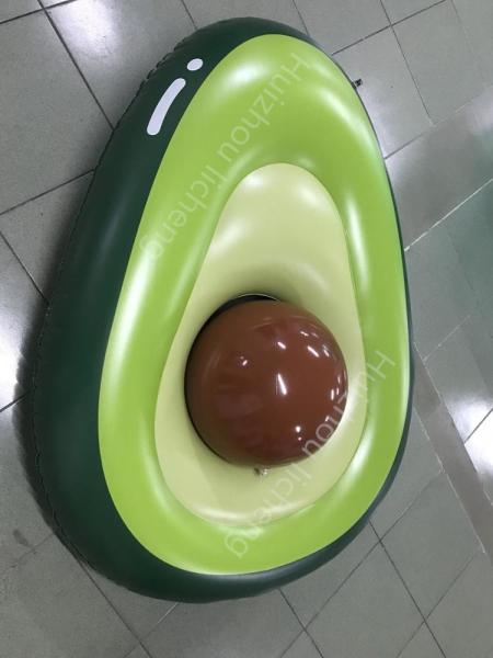 Quality 0.25mm Eco Friendly Avocado Pool Float Ride On Beach Toys 160cm for sale