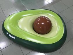 Quality 0.25mm Eco Friendly Avocado Pool Float Ride On Beach Toys 160cm for sale