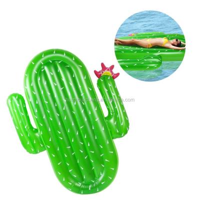 China Crianças Cactus piscina inflável flutuante verde balsa ao ar livre salão para adultos festa de verão à venda