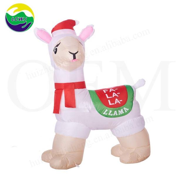 Quality Holiday Outdoor Decoration Blow Up Pool Toys Alpaca Inflatable Floating Island for sale