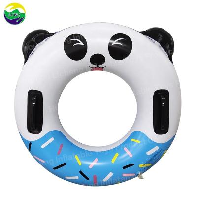 China Sprinkle Donut Swimming Pool Rings Vinyl Funny Beach Rings Inflatable for sale