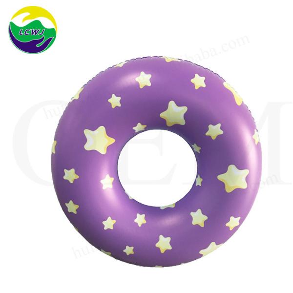 Quality OEM Custom Inflatable Swimming Ring 80cm 100cm Donut Giant Swim Ring for sale