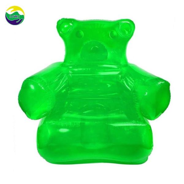 Quality Glitter Traveling Air Bed Mattress Gummy Bear Chair For Backyard Lakeside for sale