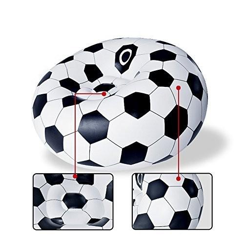 Quality OEM Island Inflatable Camping Furniture Sofa Chair Soccer Ball Couch 123CM for sale