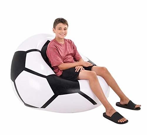 Quality OEM Island Inflatable Camping Furniture Sofa Chair Soccer Ball Couch 123CM for sale