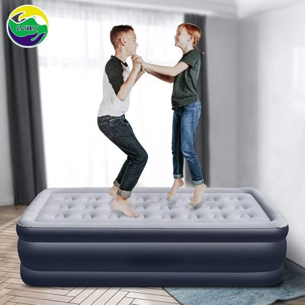 Quality Indoor Outdoor Inflatable Blow Up Furniture Twin Size Air Mattress 1.9M 2M for sale